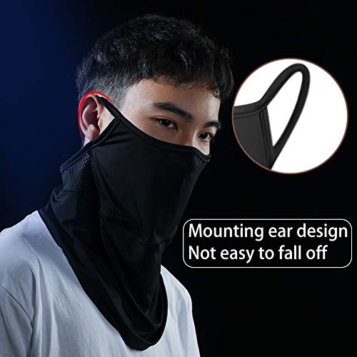 Onewell Balaclava Face Mask, Scarf à Prova de janelas, Hinged Design, Ice Silk Turban Ear Mask Pendu