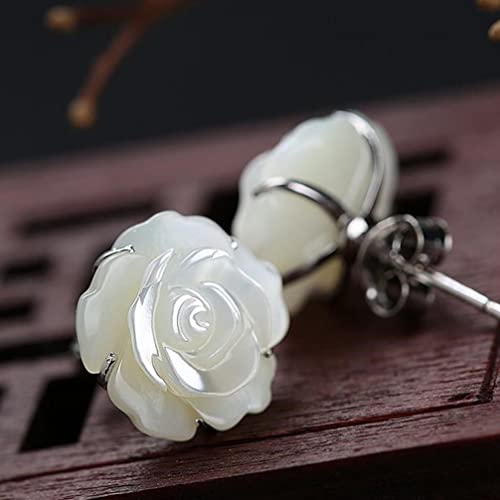 Boucles d'oreilles rose et puces florales chic de qualité supérieure