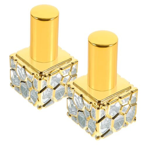 Consejos para Comprar Perfume Bebe Gold los mejores 10. 44 Healeved 1 Juego Cubo De Agua Pulverizada Botellas Condimento Beber Botella Mini Rociar Botella De Spray Niebla Fina Champú Y Acondicionador De Viaje Perfume Golden Vidrio 2...