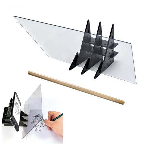 Maoggha Tablero De Dibujo Óptico Con Proyección, Transparente Optical Clear Drawing, Proyector De Dibujo, Proyector Para Dibujar Niños, Compatible Para Teléfonos, Tabletas, Práctico Y Duradero