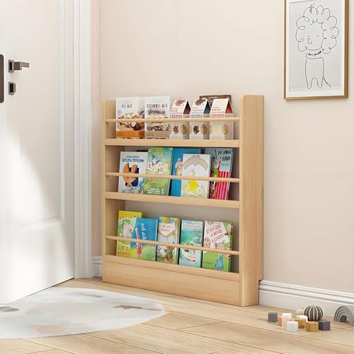 yurstcggh Estanterias para Libros, Libreria Estanteria, Biblioteca Infantil, Mueble Estanteria, Antivuelco/Ahorro de Espacio/fácil de Montar, Estanterias Detrás Puerta para Salon/Dormitorio/Oficina