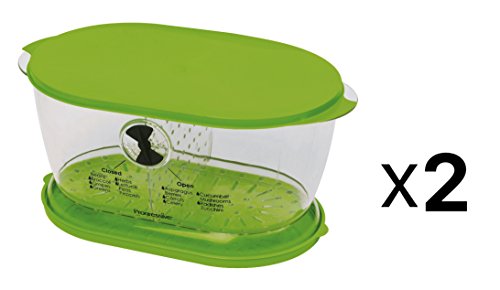Prepworks by Progressive Lettuce Keeper - 4.7 Quart, 2 Pack