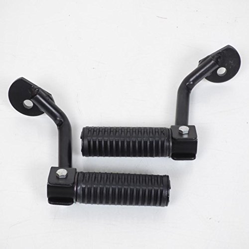 Pair de cale pied noir du passager arrière pour scooter MBK 50 Nitro Neuf Cover