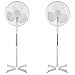 Price comparison product image Oypla 2 x Electrical 16" Oscillating Pedestal Electric Cooling Fans