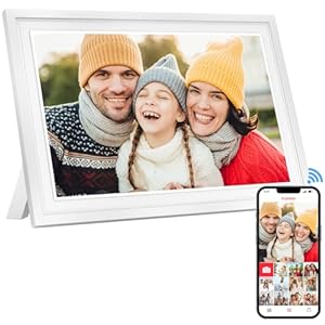 Frameo 10.1″ Digital Picture Frame, 32GB WiFi Digital Photo Frame, 1280×800 HD IPS Touch Screen, Auto-Rotate, Wall Mountable, Instant Sharing Photos via Frameo App from Anywhere, for Parents & Friends