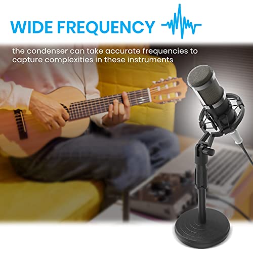 Vocal Cardioid Condenser Microphone Kit - Plug And Play, Record, And Broadcast, Cardioid Vocal And Speech Microphone, Best For Professional Broadcasting And Recording - Idance Ms1813 #TOP2
