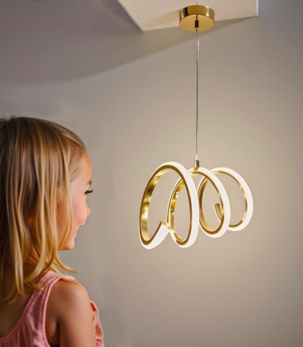 Image of LED Hanging Lights for Home Decoration, Pendant Lights for Ceiling Kitchen, Hanging Lights for Living Room /Dining Area /Cafe (Pack of 1) (Kitchen Island)