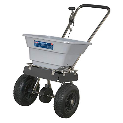 Sealey SSB37W Broadcast Salt Spreader Stainless Steel 37kg Walk Behind