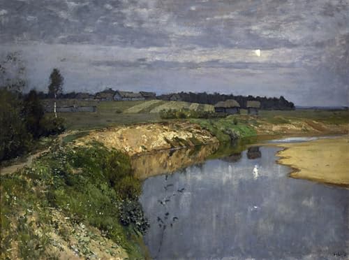 Cuadro de arte de pared Silenzio de Isaac Levitan, pintura de 60x90cm para un salón lleno de paz