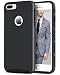 iPhone 7 Plus Case, BENTOBEN [Slim Fit] Dual Layered Hard Plastic Shell and Soft Hybrid Shockproof Cover for Apple iPhone 7 Plus,Black