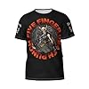 ASUPOCFRC Men's Five 5 Finger Music Band Death Punch 5*F*D*P Skin-Friendly Smooth T-Shirt Classic Durable Top Moisture-Wicking T-Shirt Multicolor S #5