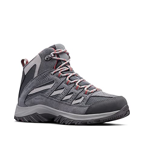 Image of Columbia Women's Crestwood Mid Waterproof Hiking Boot Shoe, Graphite, Daredevil, 8 Regular US