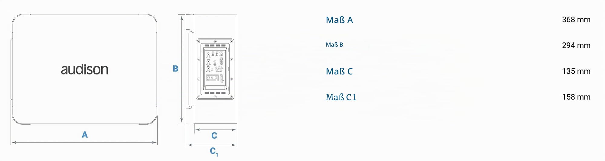 Audison APBX 8 AS2 Aktiv-Subwoofer 200 mm, 500 W