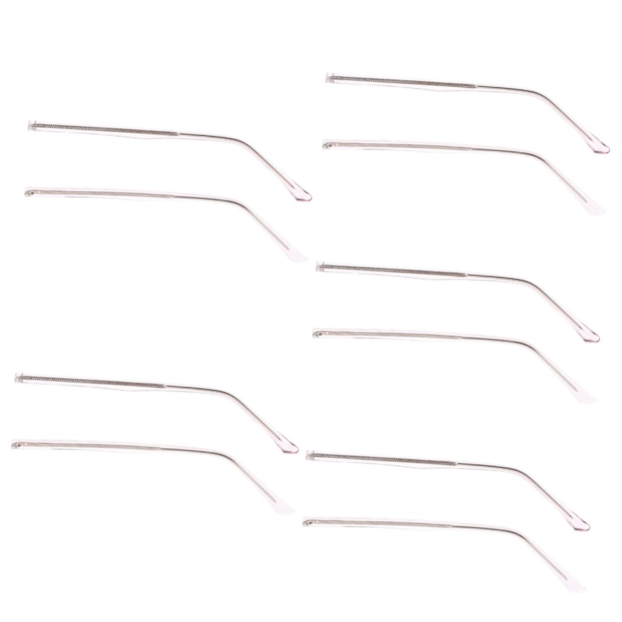 FOMIYES 5 Paare Brillenzubehör Ersatzbrille Bügel Sonnenbrillenbügel Aus Metall Austausch Des Brillenbügels Armbeine Aus Metall Brillenarme Brille Metallbeine Rosa Titanlegierung