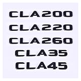 Générique Autocollants de Coffre de Voiture, Logo, emblème, Compatible avec CLA CLA35 CLA45 CLA180 CLA200 CLA250 CLA220 CLA260 W117 W118(Chrome,CLA260)