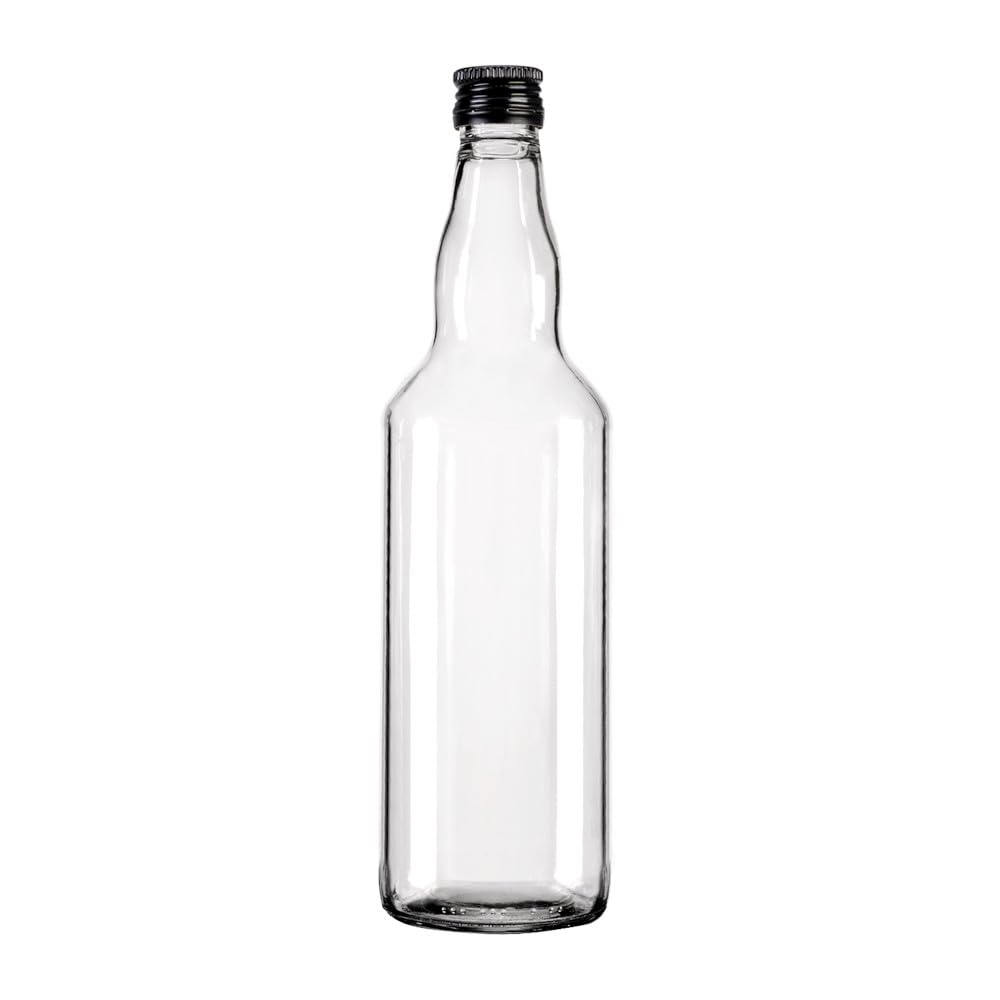 Botellas de cristal Monopoly de 500 ml, 100 unidades, botellas vacías con corcho, elegantes y de alta calidad para llenar licor, vino y jarabe