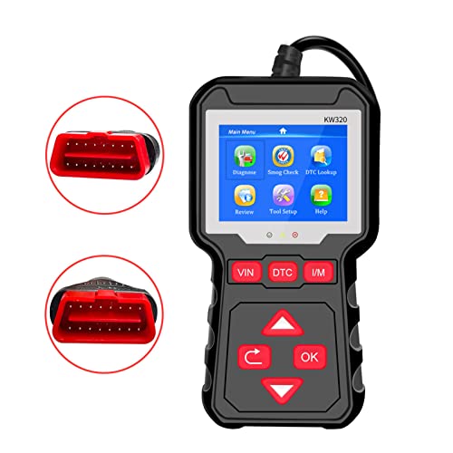 Scanner de código de diagnóstico automático OBDII (KW320) sistemas de sensor de O2 de motor de veícu