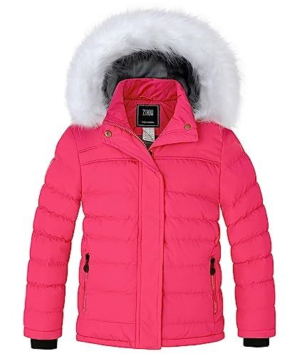 ZSHOW Girls' Puffer Jacket with Fleece Liner
