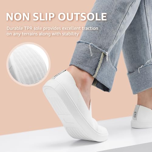 Image of STQ Slip on Shoes for Women Breathable Fashion Sneakers Comfortable Knit Casual Shoes