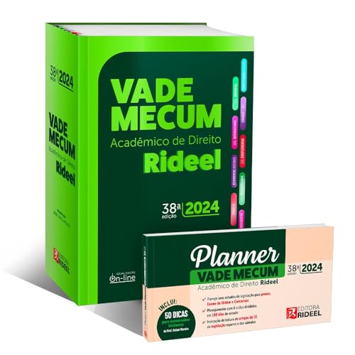 Vade Mecum Acadêmico de Direito Rideel 38ª Edição - 2024 + Planner de Estudos