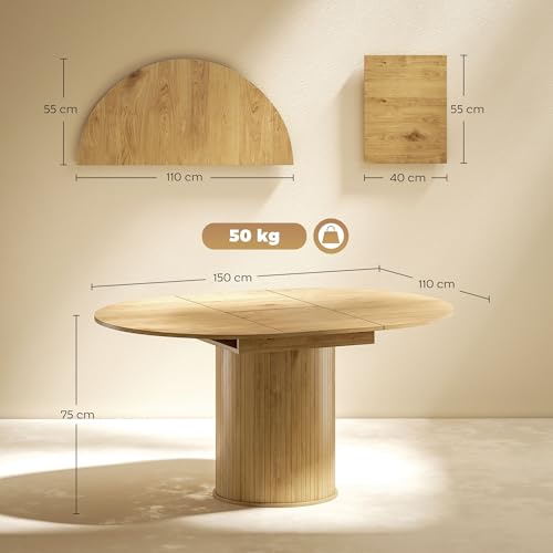 Table de cuisine extensible pour petits espaces style campagnard - 4