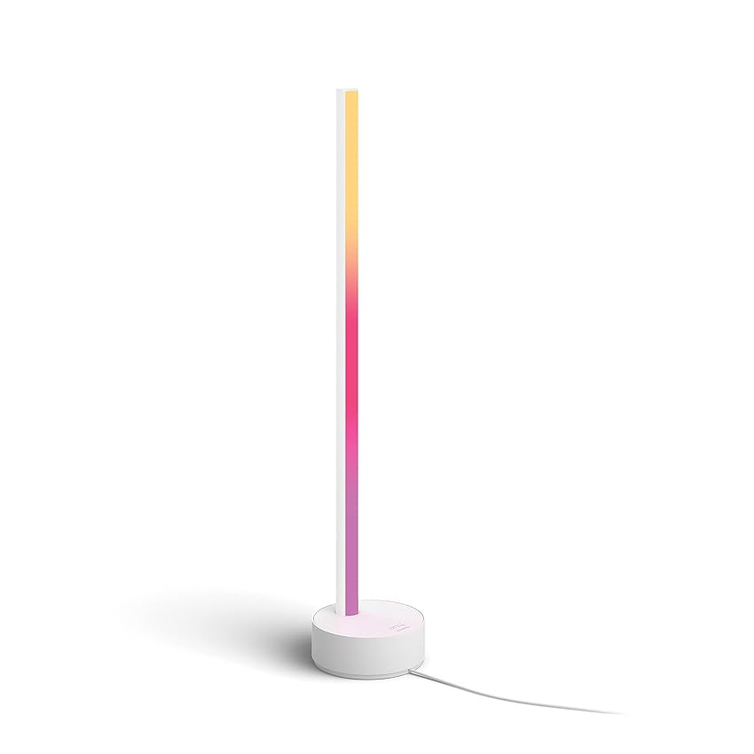Philips Hue White and Color Ambiance Gradient Signe, Lampada da Tavolo LED, Smart, 16 Milioni di Colori, con Bluetooth, Bianca