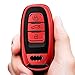 Tukellen for Audi Key Fob Cover Case,Premium Soft TPU 360 Degree Full Protection Key Shell Key Case Cover Compatible with Audi A4L A6L Q5 A5 A7 A8 S5 S7 Keyless Entry_(Red)