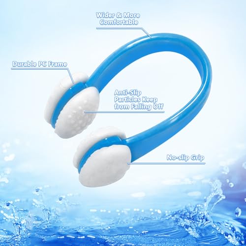 image for Pengxiaomei 15Pcs Swimming Nose Clips, Nose Plugs for Swimming with Wa