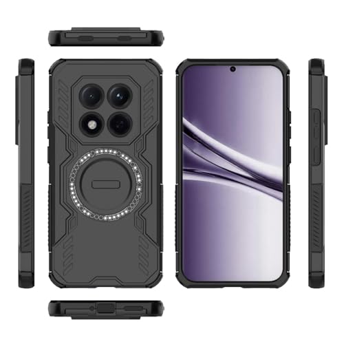 Image of Back Cover Case for Redmi Note 15 Pro 5G | 360 Protection Mobile Phone Case Mag-Safe | Camera Protection | Back Cover for Redmi Note 15Pro 5G / Note 15 Pro 5+G - Black TPU+PC