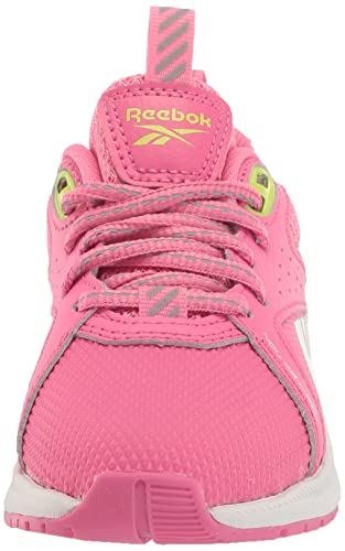 Reebok Girls Durable Xt Running Shoe, True Pink/Acid Yellow/White, 3 Little Kid #TOP1