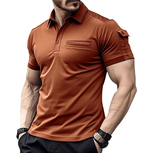 Polo de sport performant pour homme avec col montant et poche poitrine zippée