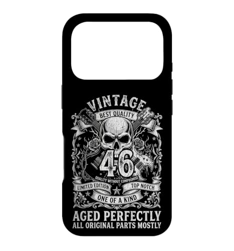 Custodia per iPhone 17 Pro 46° compleanno vintage 46 anni