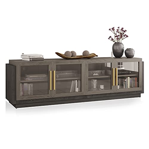 Belleze 014-HG-41020-BRO 70 Inch Tv Stand For Tvs Up To 75" thumb #7