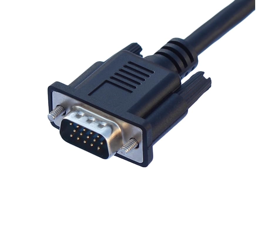 SVGA-VGA Monitor Replacement Cable 15ft 1 x D-Sub HD-15 1 x D-Sub HD-15 Video Cable Molded Black