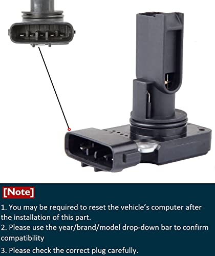Mass Air Flow Sensor Compatible With 2001-2007 6.6L Duramax Silverado Sierra Lb7 Lly Lbz Replaces Oem Afh90M-01B 97209545 - Black #TOP3