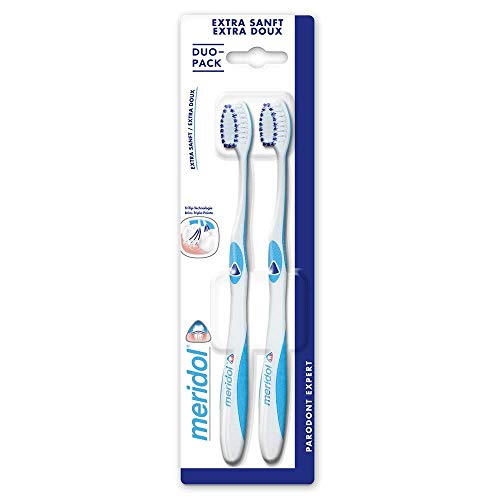 Meridol Parodont Expert Duo Pack Brosses à Dents Extra Doux - Bleu et Violet Cover