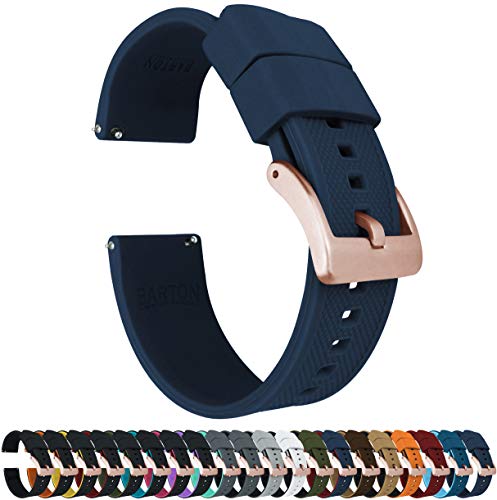 Image of BARTON Elite Silicone Watch Bands - Gold Buckle Quick Release