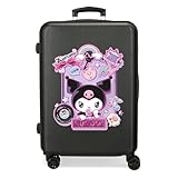 Sanrio Kuromi Wonder Fest Maleta Mediana Negro 46x65x23 cms Rígido 3 kgs Cierre de combinación Lateral ABS 3 kgs 56LExtensible Equipaje de Mano