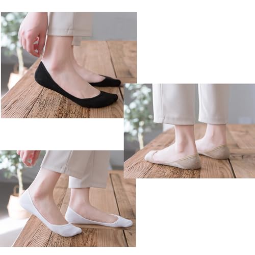 Image of 10Pairs No Show Low Cut Ankle Socks for Women， Non Slip Invisible Ultra Low Cut Thin Lightweight Classic Socks
