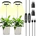 Produktbild POWZOO 2 Stück Pflanzenlampe LED Vollspektrum,48 LEDs Pflanzenlicht,Höhenverstellbare pflanzenlicht mit 3/9/12H Auto-Timer, 9 Helligkeits & 3 Lichter Modi, mit USB Adapter,für Indoor-Gartenpflanzen.