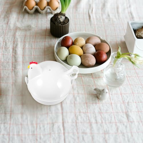 Molde para cocinar huevos en microondas antiadherente y rápido, juego de 2 piezas 7