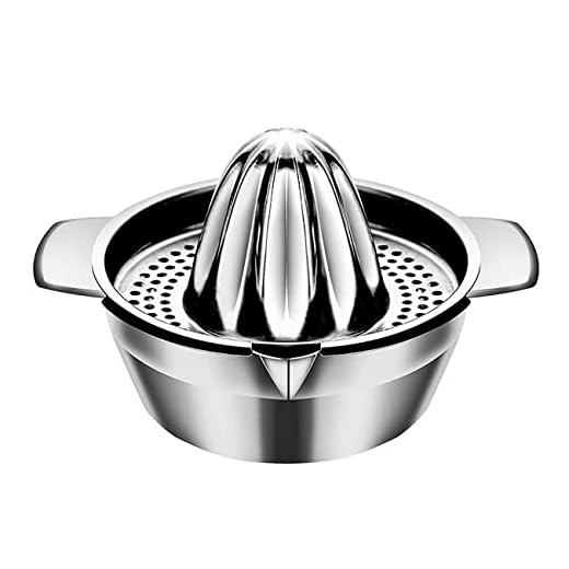 Exprimidor Manual de Naranjas y Limones Portátil de Acero Inoxidable 304, Accesorios de Cocina, Herramientas para Cítricos 100%, Exprimidor de Jugo sin Procesar a Mano