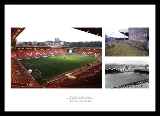 Framed The Valley Through the Ages - Charlton Athletic 24x16 inch Photo Memorabilia
