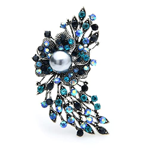 Broche en alliage vintage pour femmes accessoire élégant de banquet