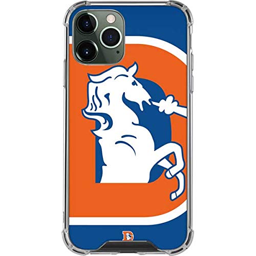 Skinit Clear Phone Case Compatible with iPhone 12 Pro Max - Officially Licensed NFL Denver Broncos Retro Logo Design