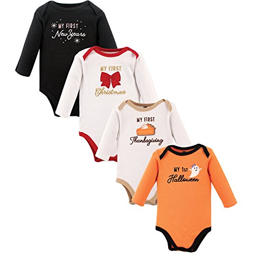 Image of Hudson Baby Unisex Cotton Bodysuits, Love Bug