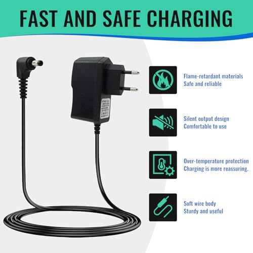 Netzteil 6 V Ladegerät Blutdruckmessgerät Kompatibel mit Omron, X2/X2 Basic X3/6 Comfort, X4/7 Smart, M2 Basic, M3/M3 Comfort, M4, Intelli IT, M7 Intelli IT, hhp-cm01, M400/500/700, Netzadapter