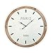 Produktbild Versa Denis Dekorative Wanduhr für die Küche, das Wohnzimmer, Esszimmer oder Schlafzimmer, , Maßnahmen (H x L x B) 60 x 4,5 x 60 cm, Holz, Farbe: Weiß und Braun