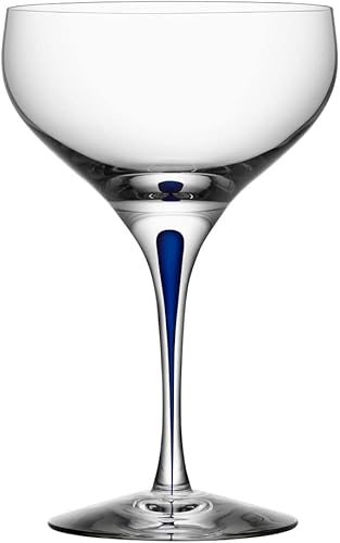 Orrefors Intermezzo Blue 10 oz CoupePlatillo ChampánPostre,