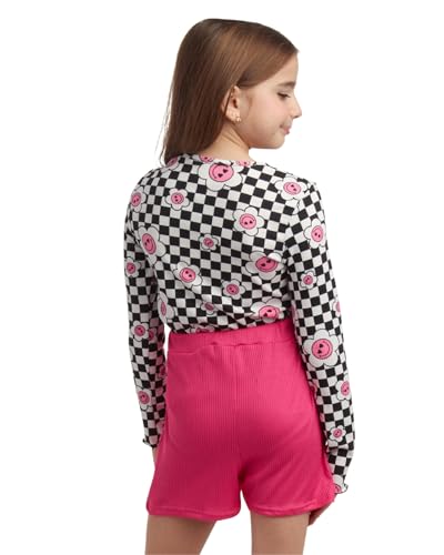Image of that's my girl Girls Leggings Set - 4 Piece Mix and Match Flare Leggings, Short and Long Sleeve T-Shirt, Skort : Made in USA
